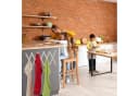 relaxdays Ausziehbare Wandgarderobe Weiß Holz 17 Haken Bild 3