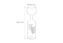 relaxdays Weinglas Weinflasche 750 ml mit Spruch Bild 4