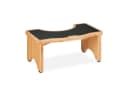 relaxdays Badhocker Toilettenhocker Bambus Schwarz Bild 2
