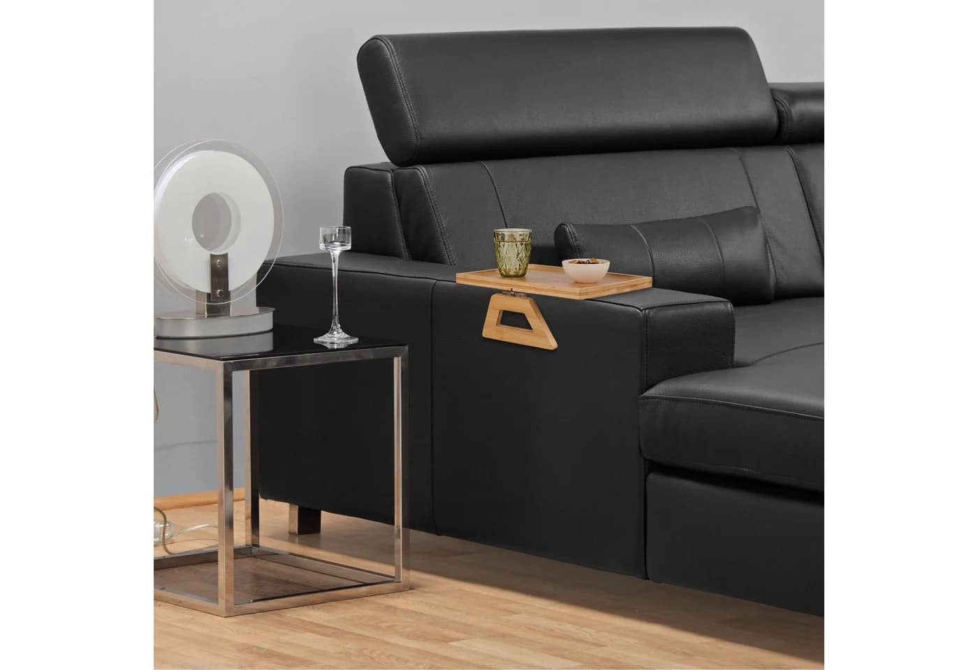 RELAXDAYS Sofatablett aus Bambus für Armlehne