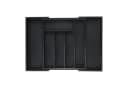 RELAXDAYS Ausziehbarer Besteckkasten Schwarz Bambus Bild 2