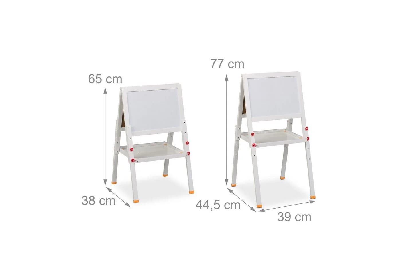 relaxdays Kinderstandtafel mit Whiteboard, Magnetisch, 39 cm Breite - Bild 4