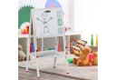 RELAXDAYS Kinderstandtafel mit Whiteboard und Kreidetafel Weiß/Grün Bild 1