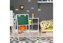 RELAXDAYS Kinderstandtafel mit Whiteboard und Kreidetafel Weiß/Grün Bild 3