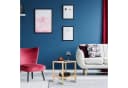 relaxdays Beistelltisch mit Glasplatte Kiefernholz Bild 1