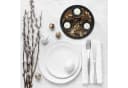relaxdays Teelichthalter mit Tablett & Steine Schwarz/Braun Modern Bild 1
