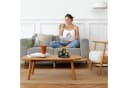 relaxdays Teelichthalter mit Tablett & Steine Schwarz Braun Bild 3