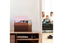 relaxdays Briefablage Dokumentenhalter mit 3 Fächern Bambus Schwarz Bild 3