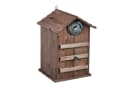 relaxdays Vogelhaus Eulen Nistkasten Holz Braun Bild 2