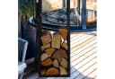 relaxdays Kaminholzregal mit Kamingarnitur Schwarz Bild 5