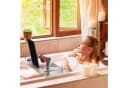 relaxdays Badewannenablage aus Acryl Transparent/Silber Bild 1