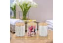 RELAXDAYS Make-Up Organizer mit Bambusdeckel und Tablett Transparent Bild 5