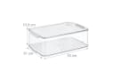relaxdays Frischhaltedose Kühlschrank Organizer 2er Set Transparent Bild 4