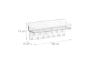 relaxdays Schmuckablage Wand Schmuckhalter Transparent Bild 4