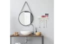 relaxdays Schmuckhalter Wand Weiß mit 13 Haken & Ablage Bild 5