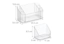 RELAXDAYS Make-Up Organizer 2er Set Transparent Kunststoff Bild 4