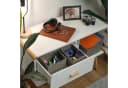 relaxdays Aufbewahrungskorb 3er Set Grau Geflochten Papierseil Bild 1