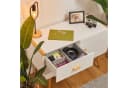 relaxdays Aufbewahrungskorb 3er Set Grau/Weiß Kunststoff Bild 1