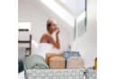 relaxdays Aufbewahrungskorb 3er Set Grau/Weiß Kunststoff Bild 3