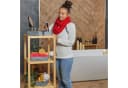 relaxdays Aufbewahrungskorb 6er Set Grau Kunststoff Bild 3