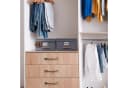relaxdays Aufbewahrungsbox mit Deckel 2er Set Grau Bild 1