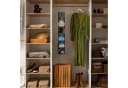 RELAXDAYS Hängeaufbewahrung Kleiderschrank Hängeregal mit 6 Fächern Grau/Schwarz Bild 1