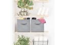 relaxdays Aufbewahrungsbox 6er Set Hellgrau Stoffboxen Bild 5