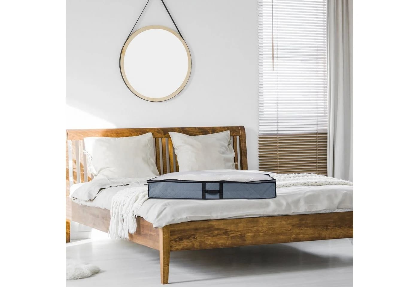 relaxdays Unterbettkommode 2er Set Grau Transparent Kunststoff - Bild 5