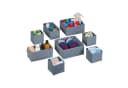 RELAXDAYS Aufbewahrungsbox Schubladen Organizer 8-tlg. Set Grau Bild 2
