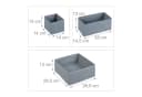 RELAXDAYS Aufbewahrungsbox Schubladen Organizer 8-tlg. Set Grau Bild 4