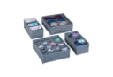 relaxdays Aufbewahrungsbox Schubladen Organizer 4-teiliges Set Grau Bild 2