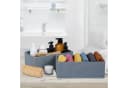 relaxdays Aufbewahrungsbox Schubladen Organizer 4-teiliges Set Grau Bild 5