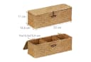 relaxdays Aufbewahrungsbox mit Deckel Seegras Braun Bild 4