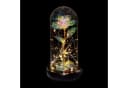 relaxdays Ewige Rose im Glas Bunt Galaxy Design mit LED Licht Bild 2