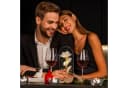 relaxdays Ewige Rose im Glas Bunt Galaxy Design mit LED Licht Bild 3