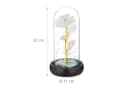relaxdays Ewige Rose im Glas Bunt Galaxy Design mit LED Licht Bild 4