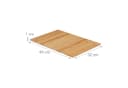 relaxdays Sofatablett Bambus mit rutschhemmender Unterseite Bild 4