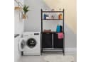 relaxdays Wäschekorbregal Schwarz/Braun Industrial Design Bild 5