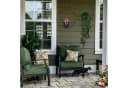 relaxdays Blumenampel 2er Set Schwarz Bild 1