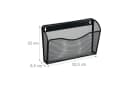 relaxdays Zeitungsständer Wand 3er Set Schwarz Eisen Bild 4