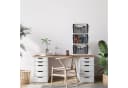 relaxdays Zeitungsständer Wand 3er Set Schwarz Eisen Bild 5