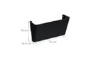 relaxdays Zeitungsständer Zeitschriftenhalter Wand 3er Set Schwarz Bild 4