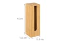 relaxdays Toiletten-Ersatzrollenhalter Bambus 4 Rollen Bild 4
