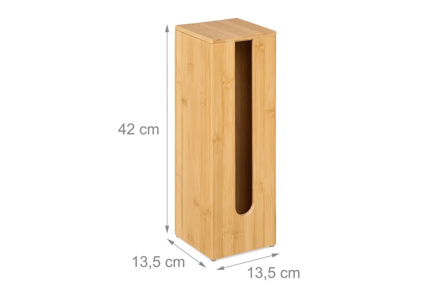 relaxdays Toiletten-Ersatzrollenhalter Bambus 4 Rollen - Bild 4