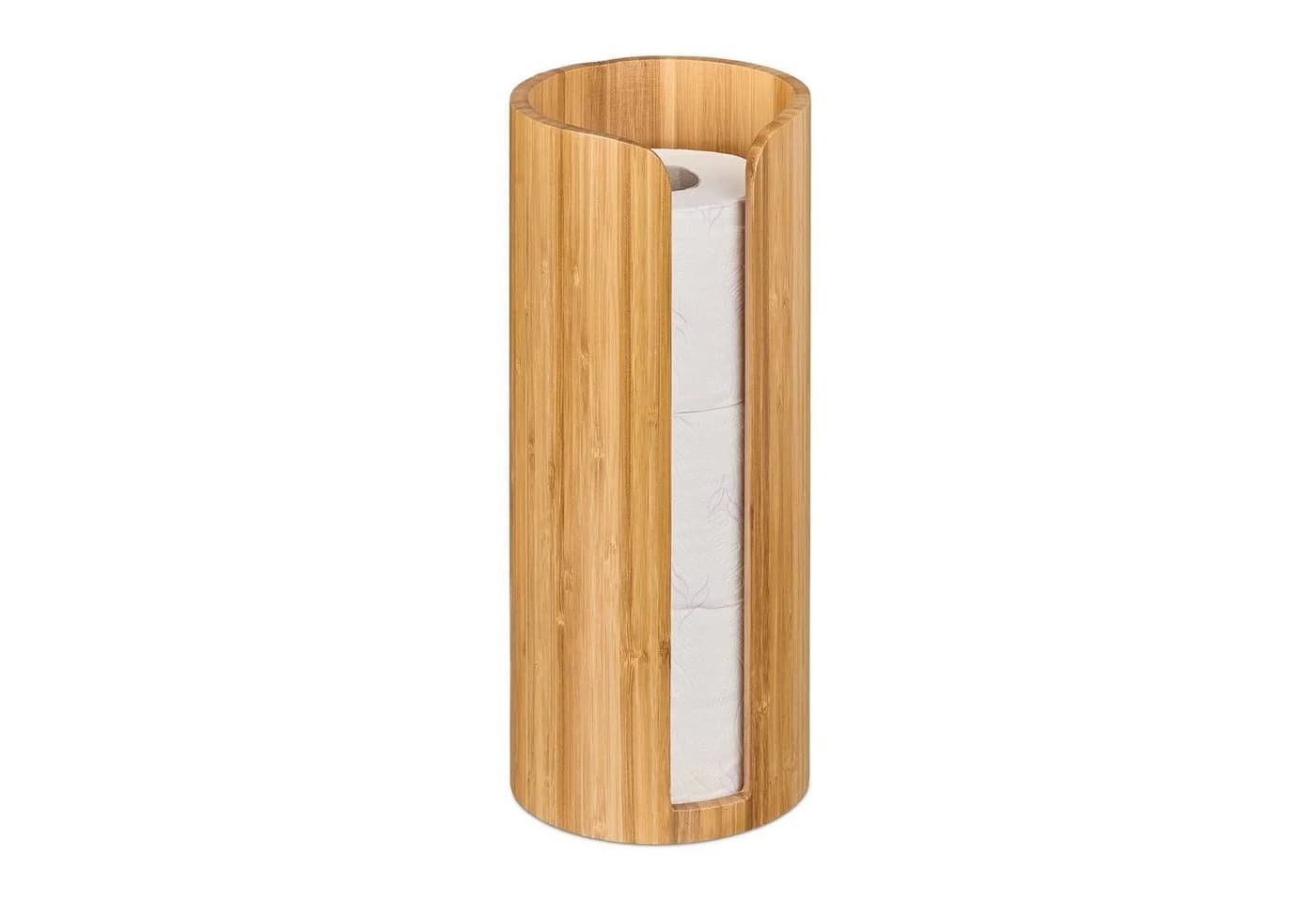 relaxdays Toiletten-Ersatzrollenhalter Bambus 3 Rollen - Bild 2