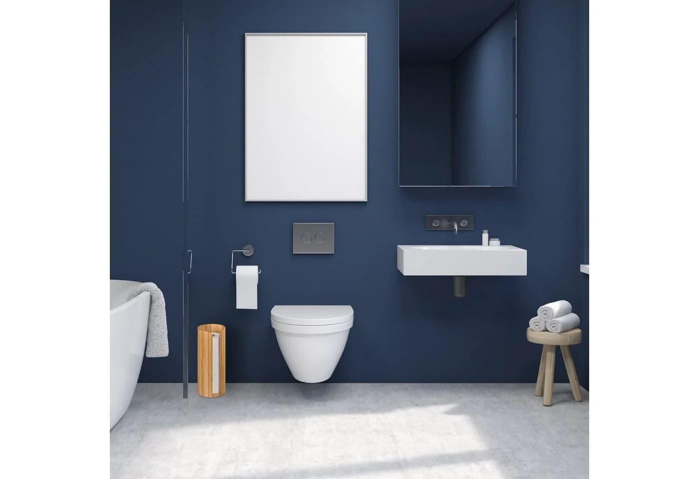relaxdays Toiletten-Ersatzrollenhalter Bambus 3 Rollen - Bild 5