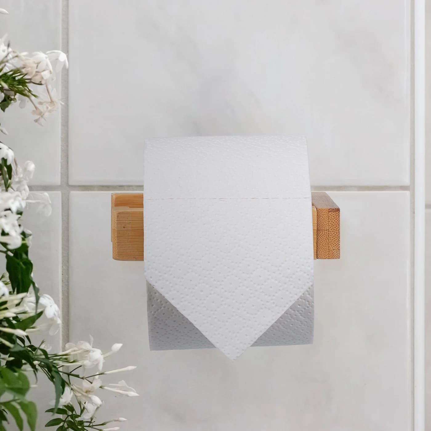 RELAXDAYS Toilettenpapierhalter Bambus Natur Modernes Design - Bild 5