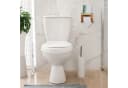 relaxdays Toilettenpapierhalter Bambus mit Ablage Bild 1