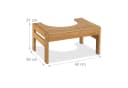 relaxdays Toilettenhocker Bambus Bild 4