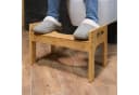 relaxdays Badhocker Toilettenhocker Bambus 2 Höhenstufen Bild 3